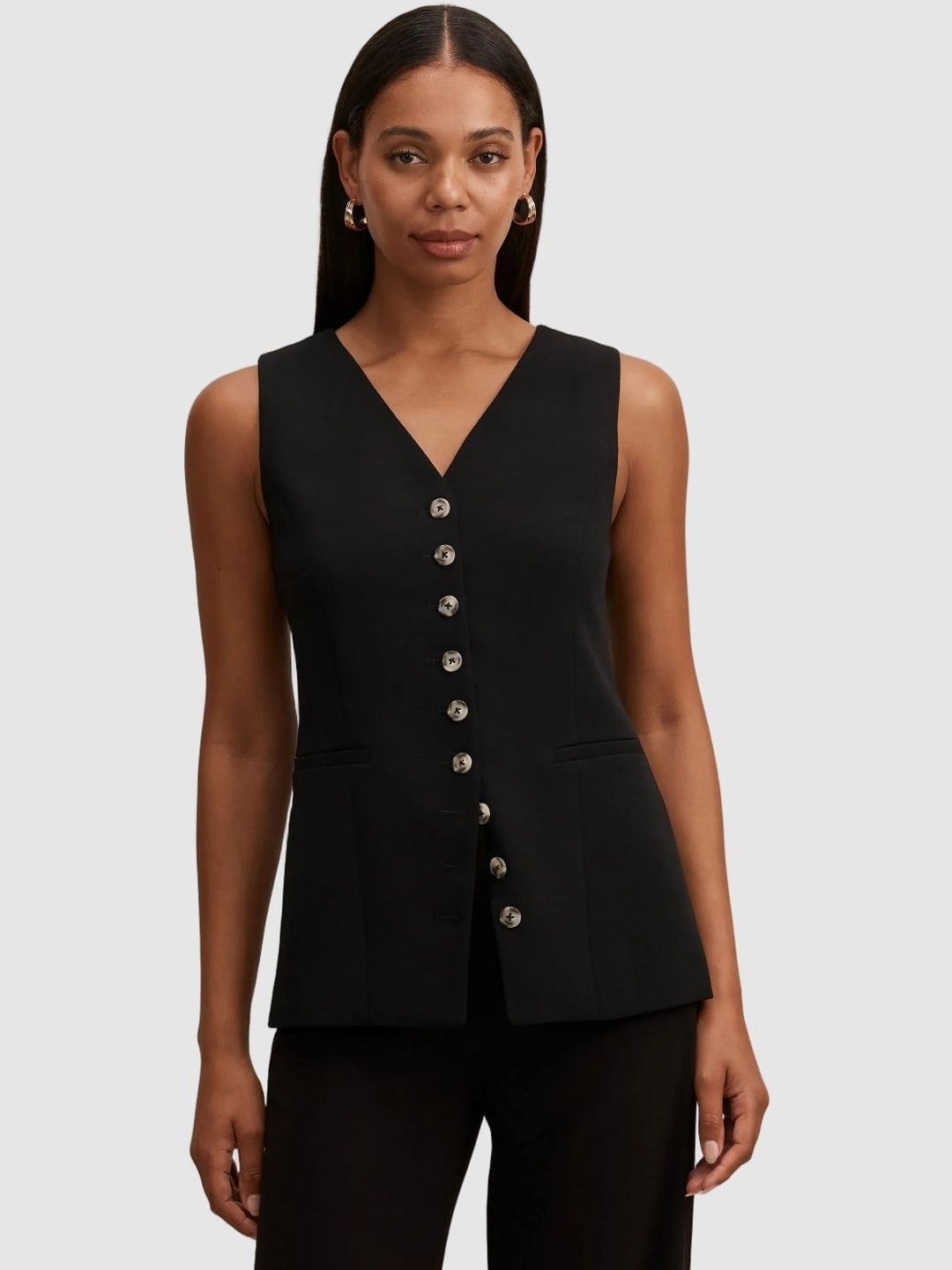 Forever New Women Polyester Waistcoat-picture-41