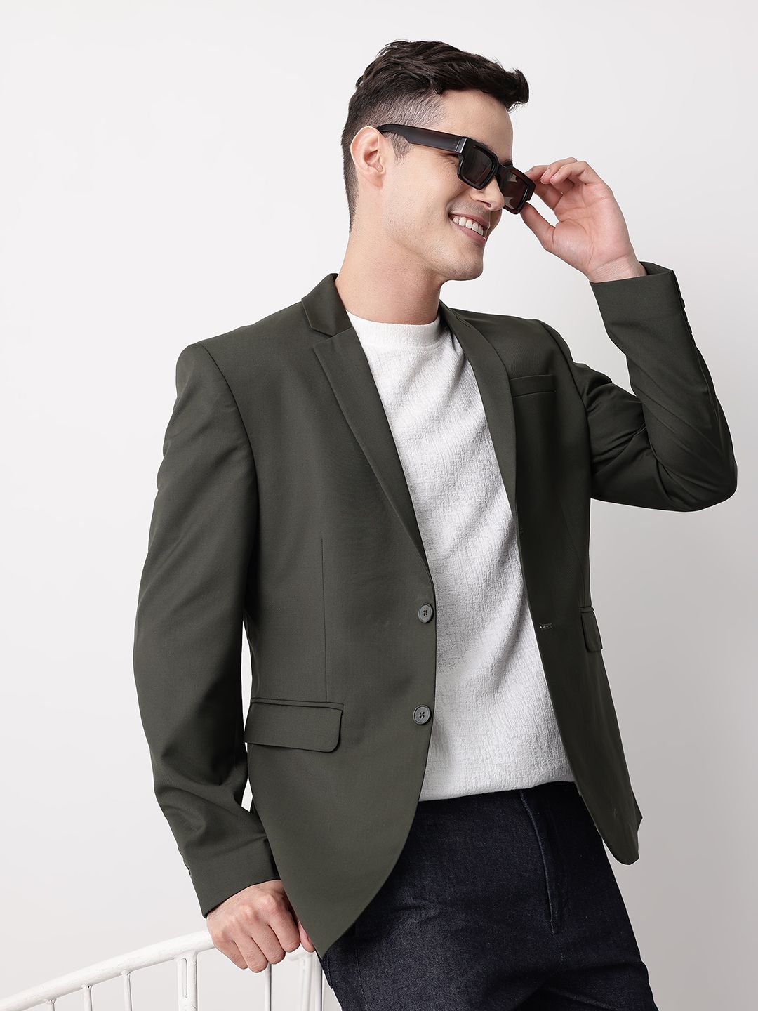 Mast & Harbour Notched Lapel Collar Single Breasted Blazer-picture-16