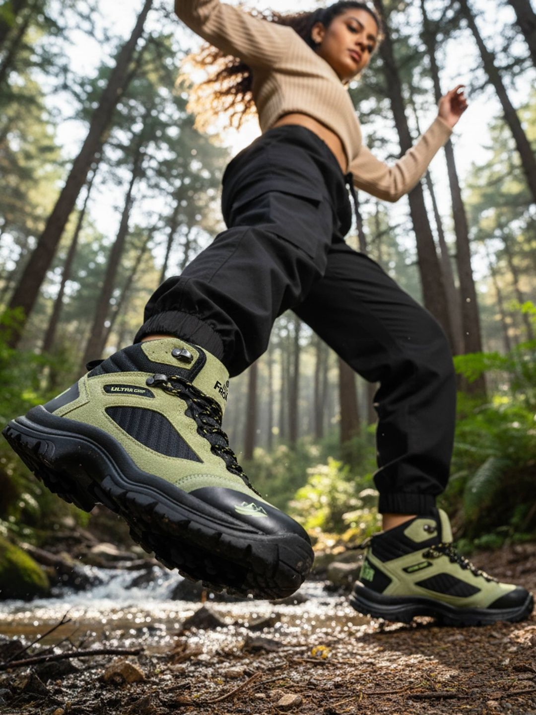 Bacca Bucci Frontier Women Colourblocked Hiking Boots-image-11
