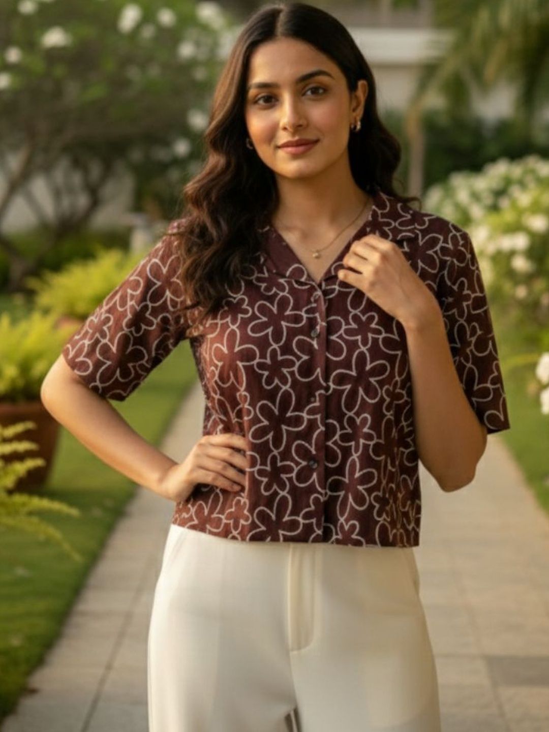 Moda Rapido Floral Print Top-picture-29