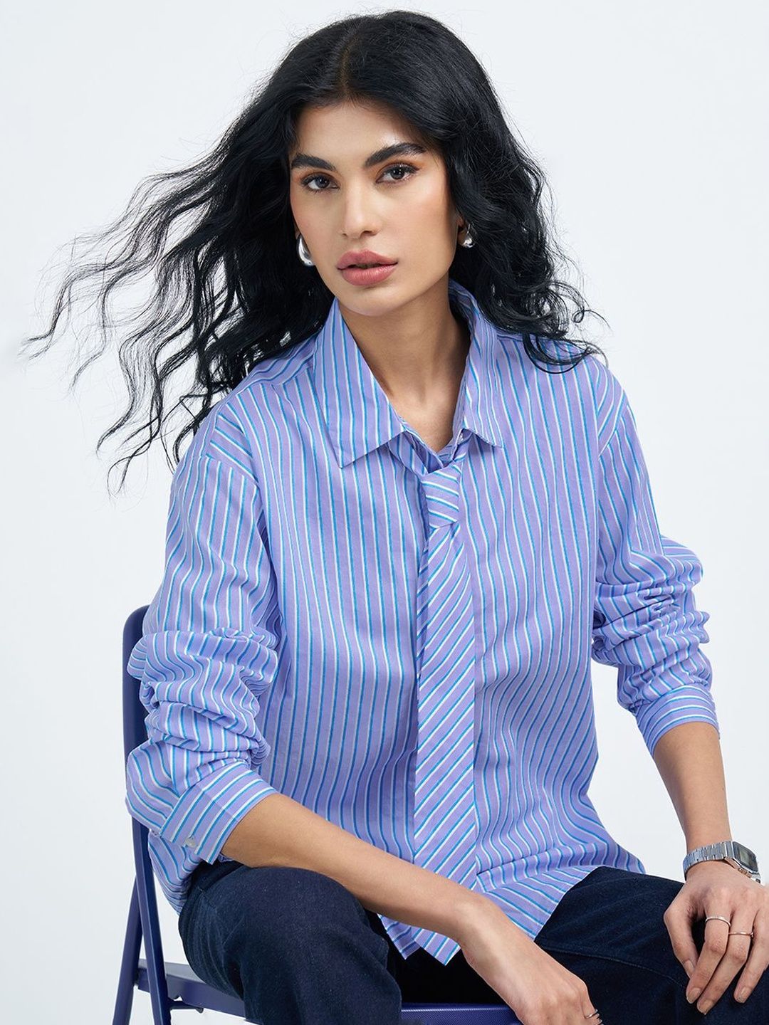 SF JEANS by Pantaloons Striped Cotton Top-image-48