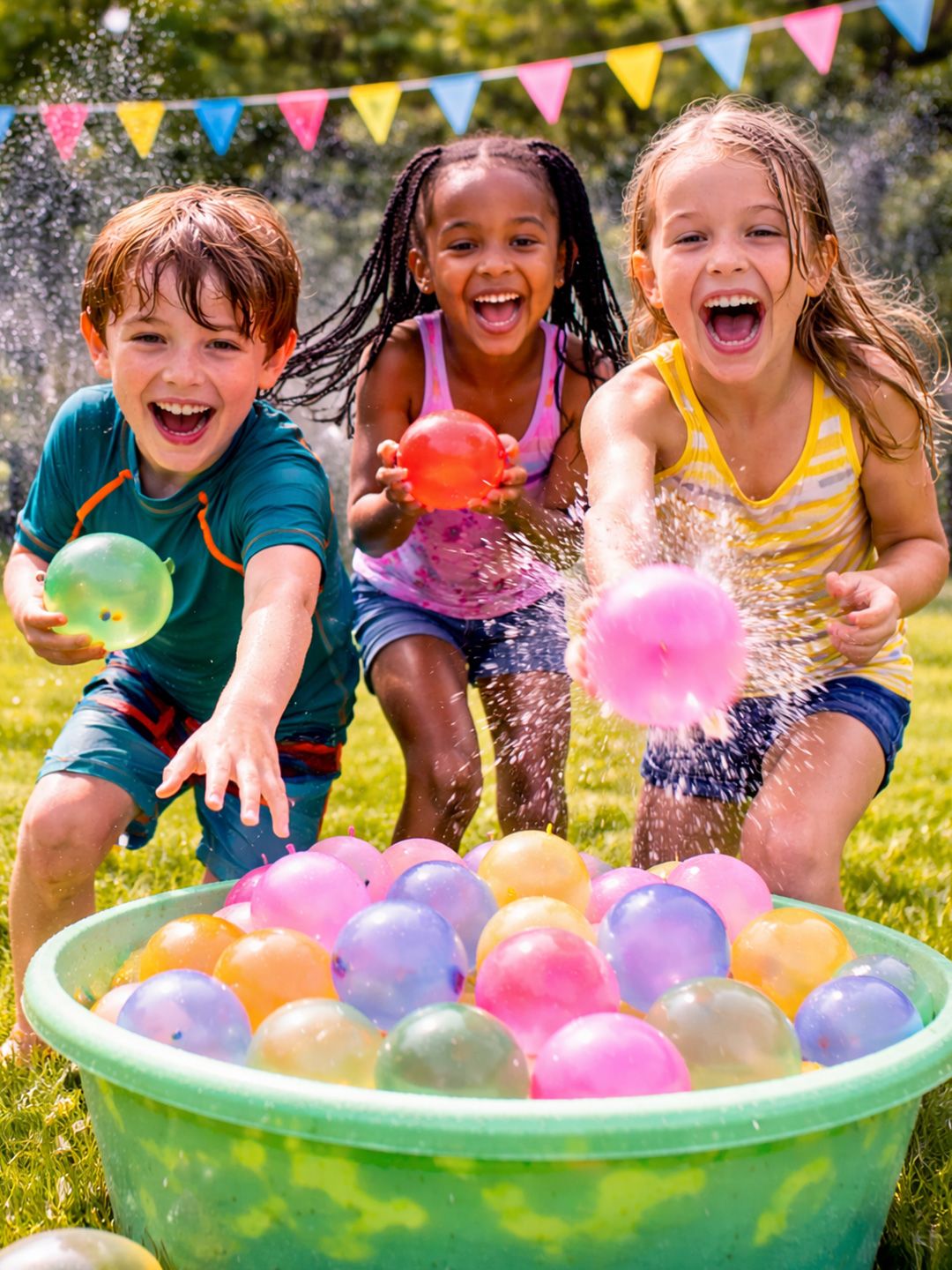 CraftVatika Green & Pink 500-Pcs Holi Water Balloons