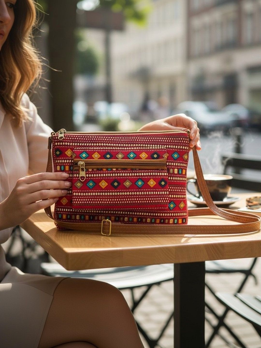 HERE&NOW Ethnic Motifs Sling Bag-picture-11