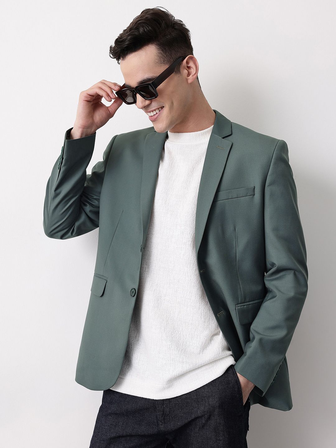 Mast & Harbour Notched Lapel Collar Single Breasted Blazer-picture-14