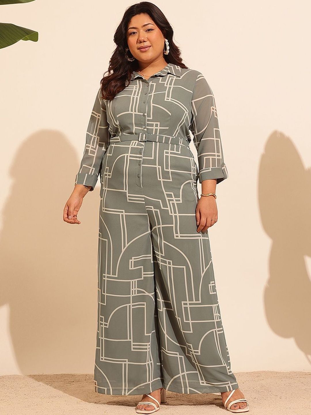 QUIERO MAS Printed Basic Jumpsuit-picture-48
