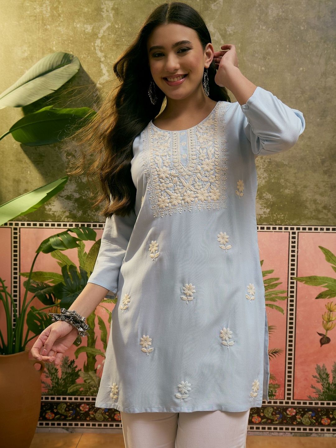 Sangria Women Viscose Rayon Kurtis-picture-24