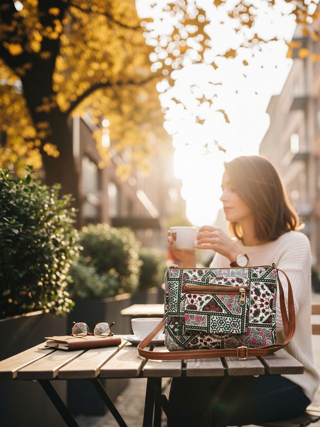 HERE&NOW Geometric Printed Sling Bag-picture-27