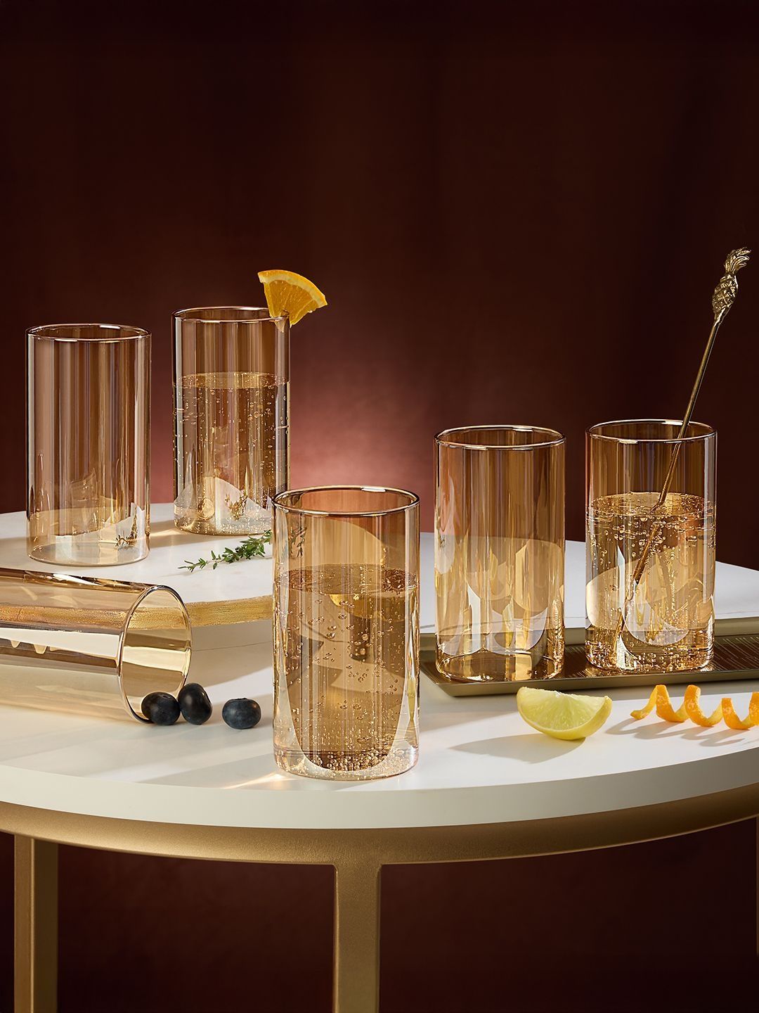 BOROSIL Brown Dishwasher and Microwave Safe Borosilicate Glass Water Glass-picture-16