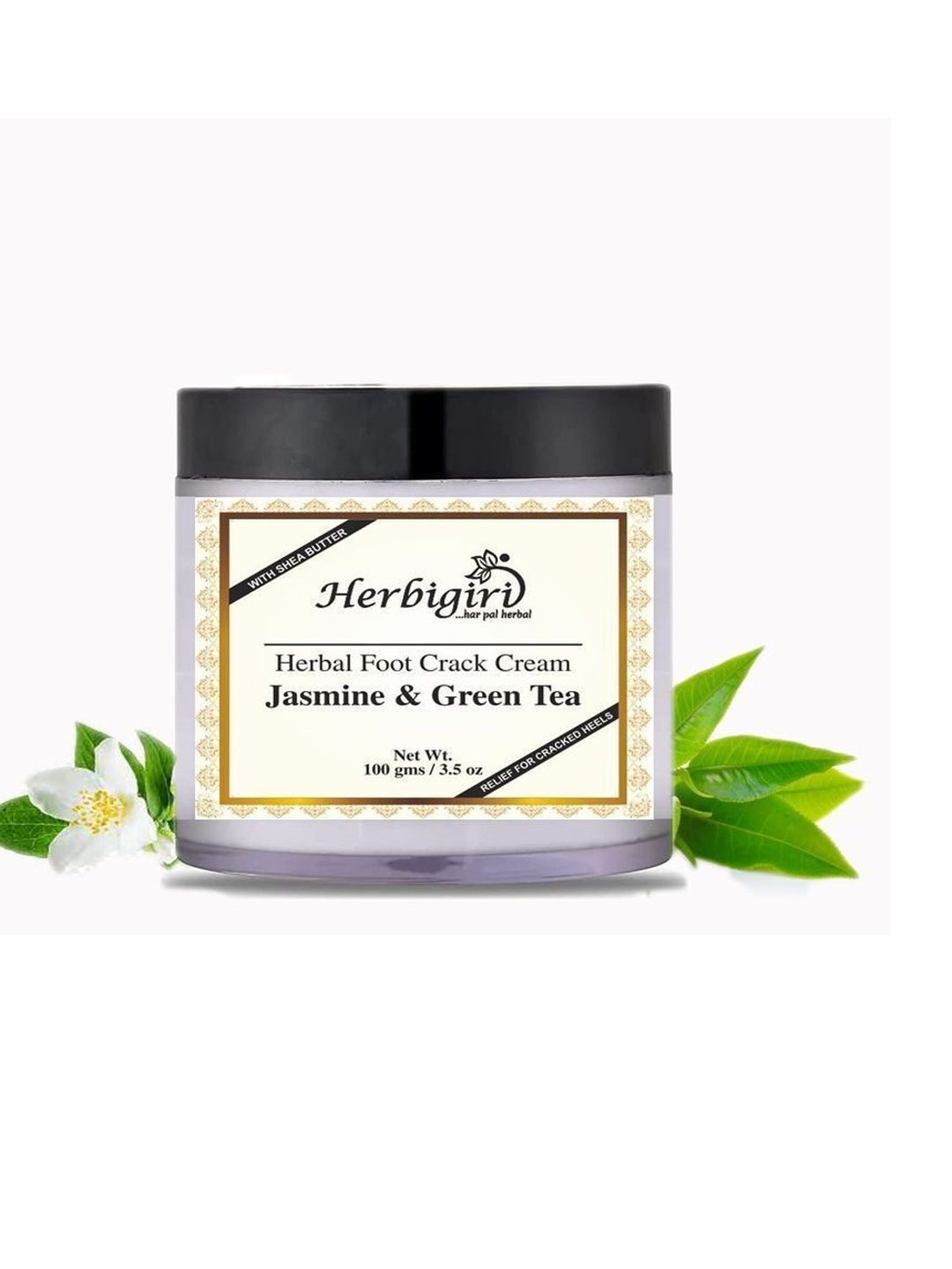 Herbigiri Jasmine & Green Tea Herbal Foot Crack Cream - 100 g-image-8
