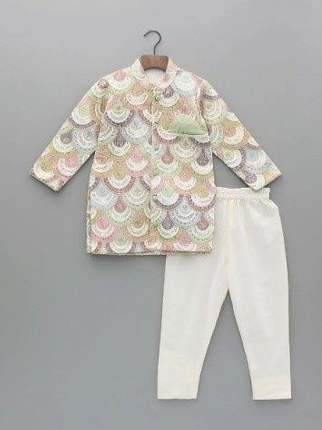The Little Tales Boys Ethnic Motifs Printed Regular Kurta with Pyjamas-picture-44