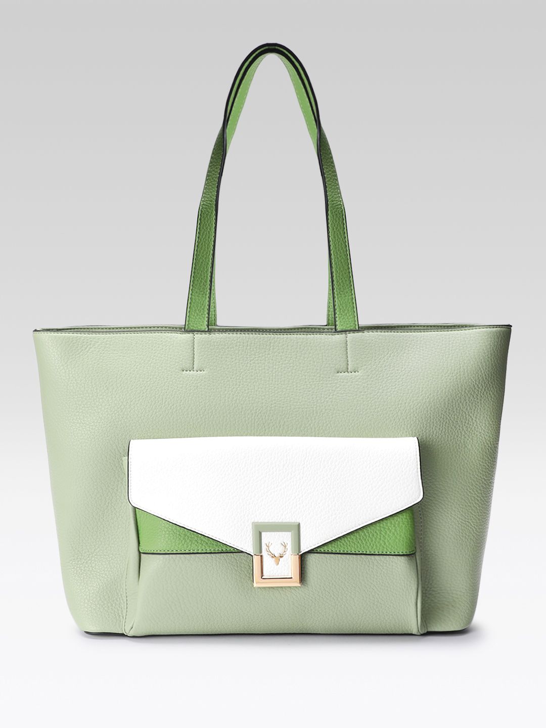 Allen Solly Colourblocked PU Structured Shoulder Bag-image-48