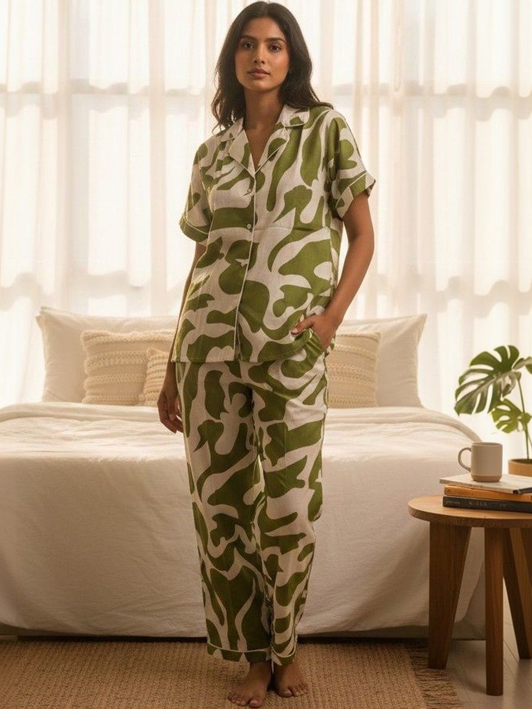 Belfry Women Printed Shirt with Trousers