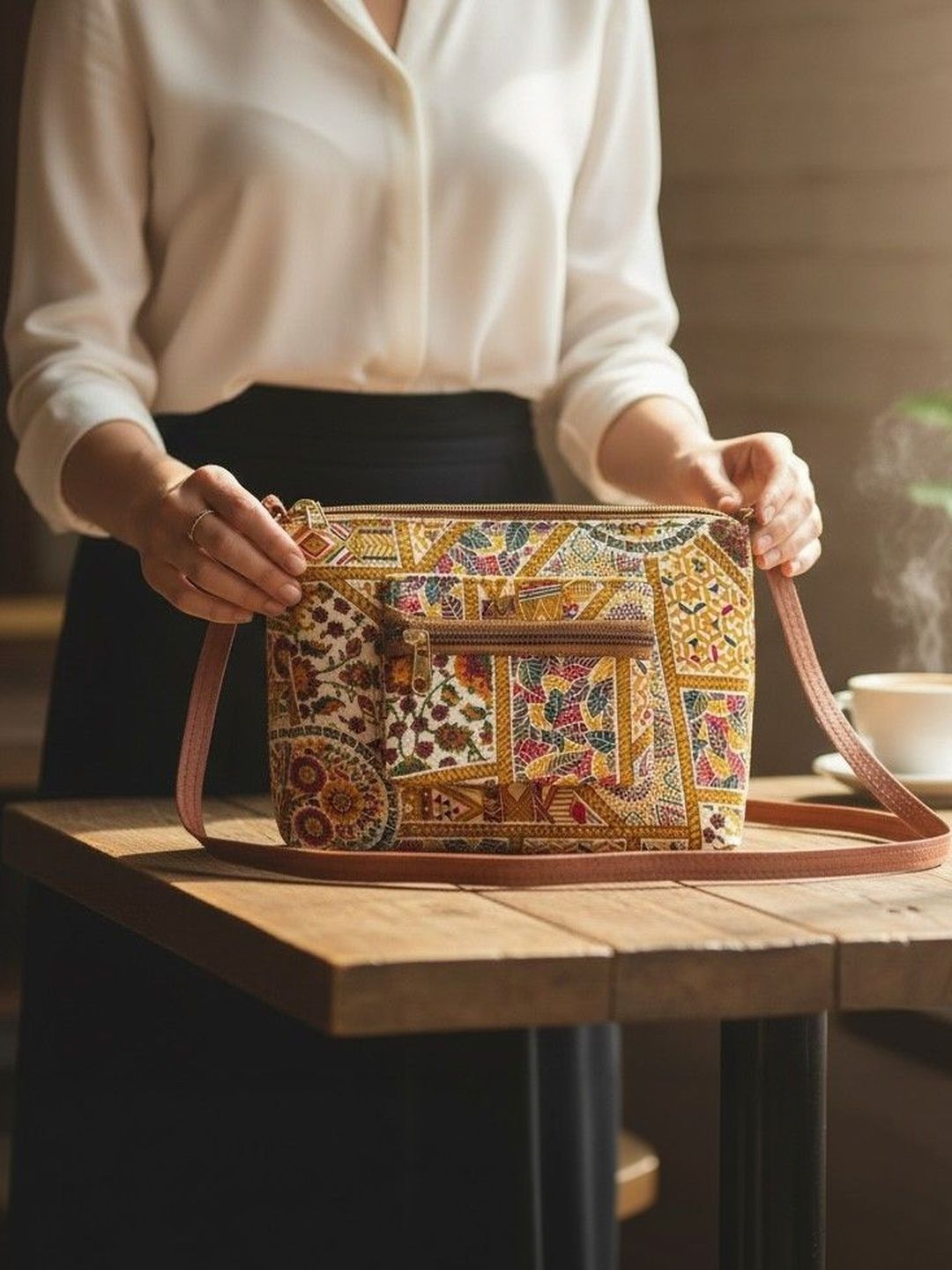 HERE&NOW Ethnic Motifs Printed Sling Bag-picture-19
