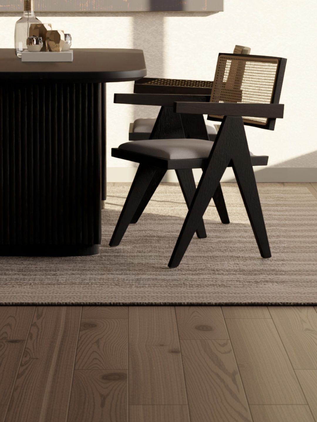 Relso Furniture Verve Black & Grey Wooden Dining Chair