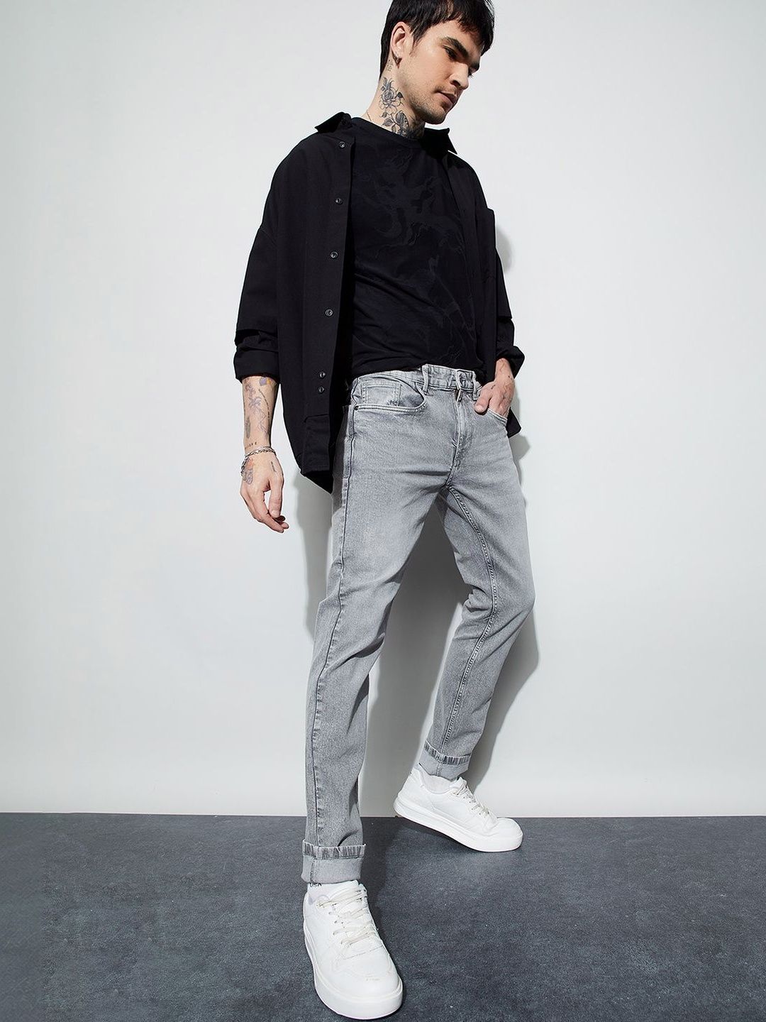 Forca by Lifestyle Men Slim Fit Mid-Rise Jeans-picture-12