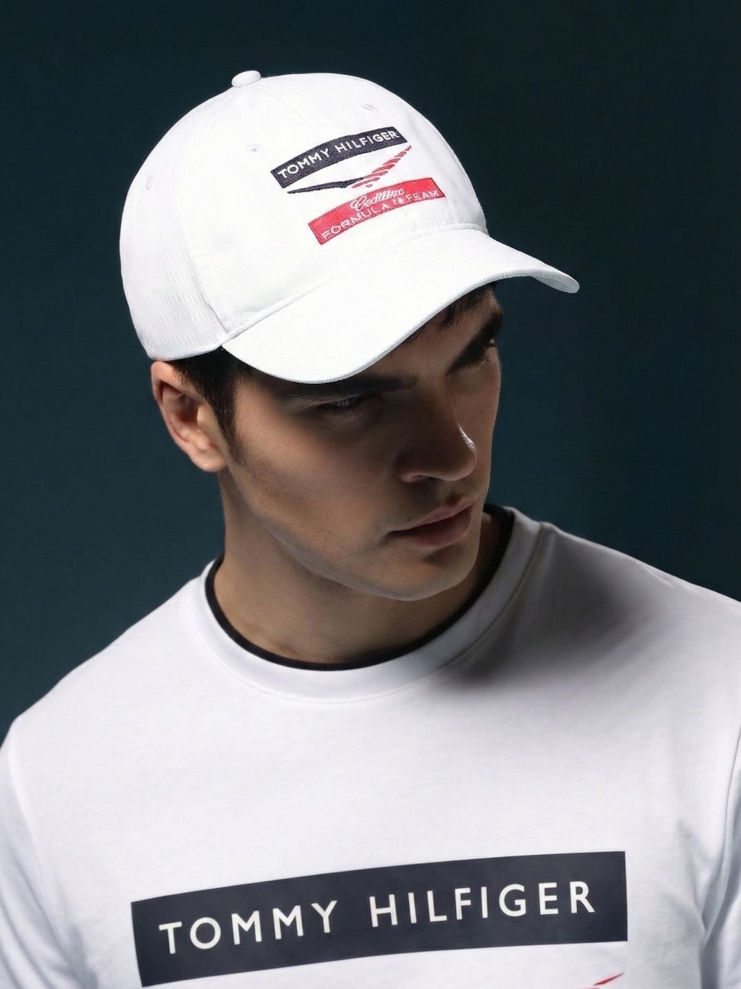 tommy hilfiger F1 Cadillac Logo White Polyester Baseball Cap-picture-13