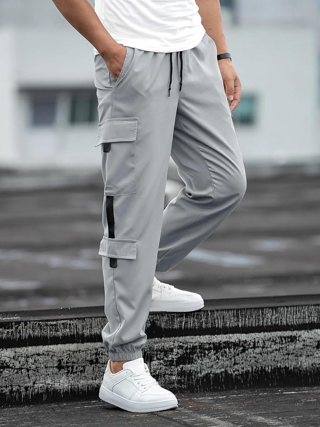 Mehrang Men Mid Rise Cargo Joggers-picture-43