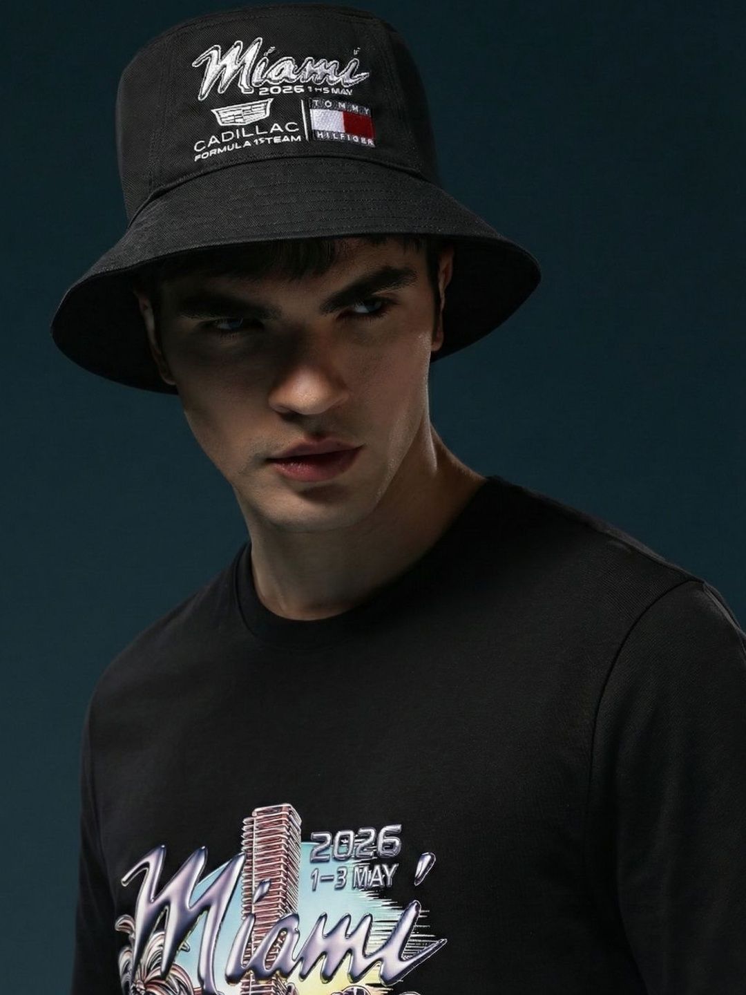 Tommy Hilfiger Men Black Embroidered Bucket Hat-picture-12