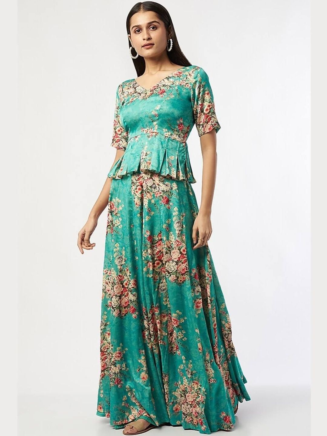 SHALINI DOKANIA Floral Print Peplum Top-picture-37
