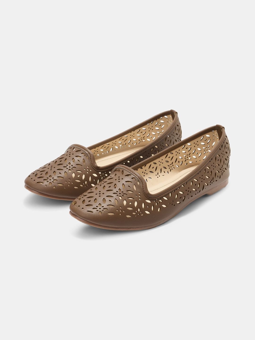 Forever Glam by Pantaloons Women Fashion with Laser Cuts Flats-image-36