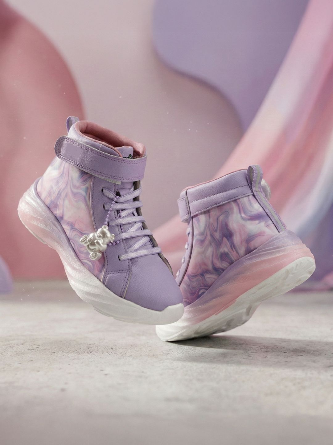 Hopits Girls Textured PU Sneakers-picture-17