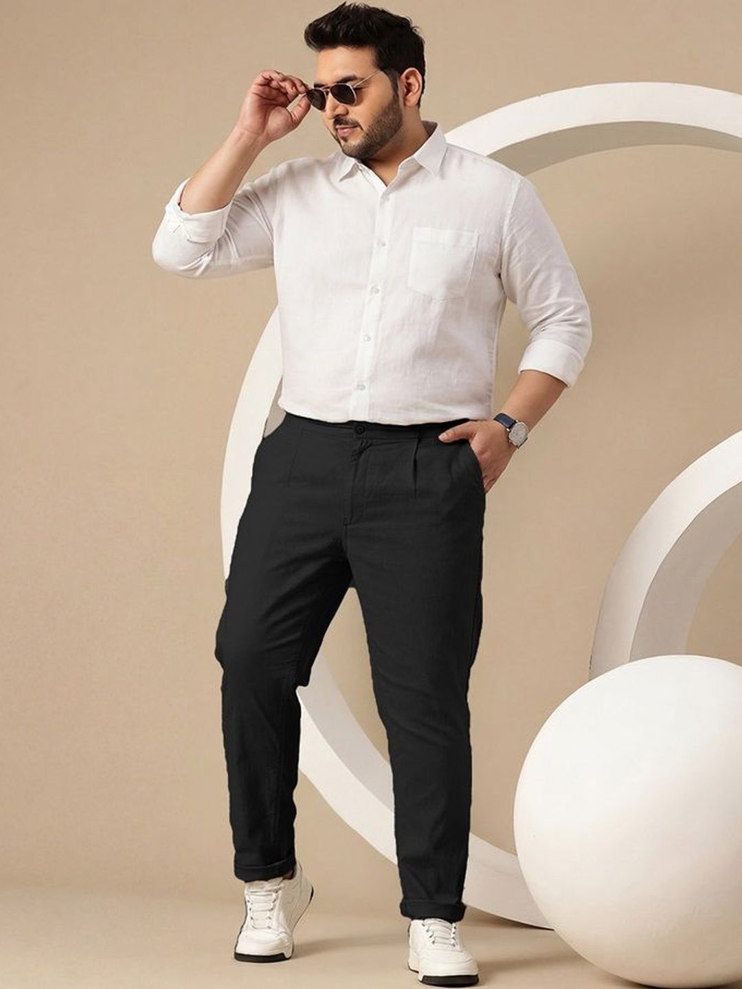 Sztori Men Relaxed Easy Wash Pleated Trousers-picture-50