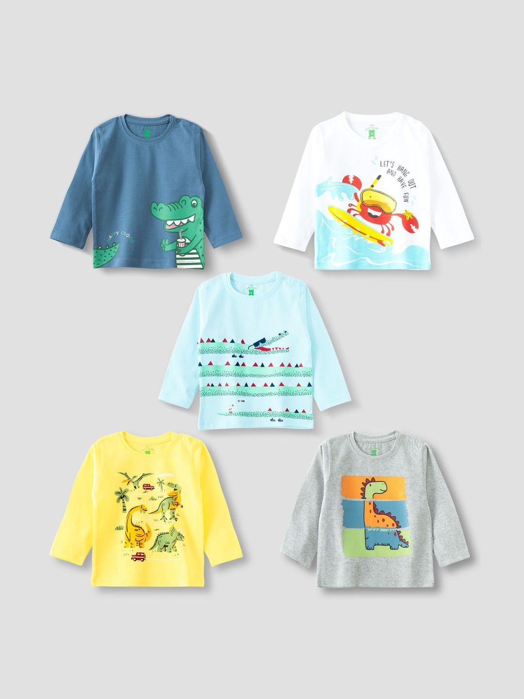 YUV Boys Pack Of Graphic 5 Printed T-shirt-picture-29