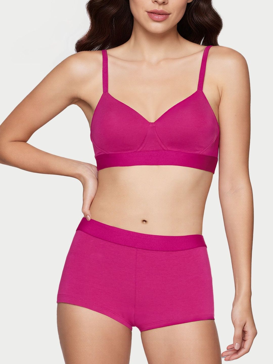 Enamor Flex Boyshorts Mid Rise Cotton Moisture Absorbent Back Full Coverage SMP01-image-41