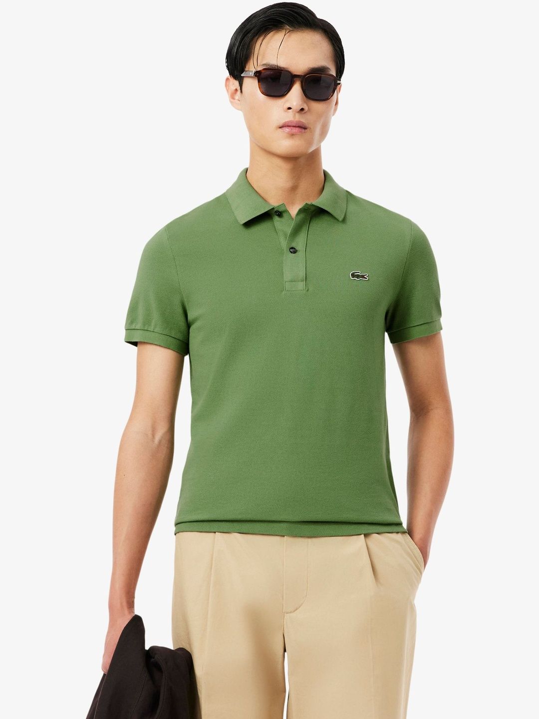 Lacoste Men Brand Logo Polo Collar Slim Fit T-shirt-image-26