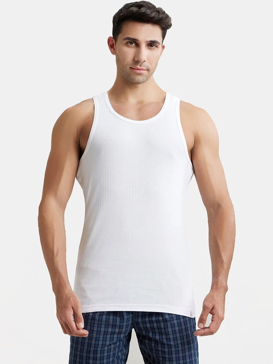 Jockey Combed Cotton Rib Round Neck with Racer Back Gym Vest-9922-image-43