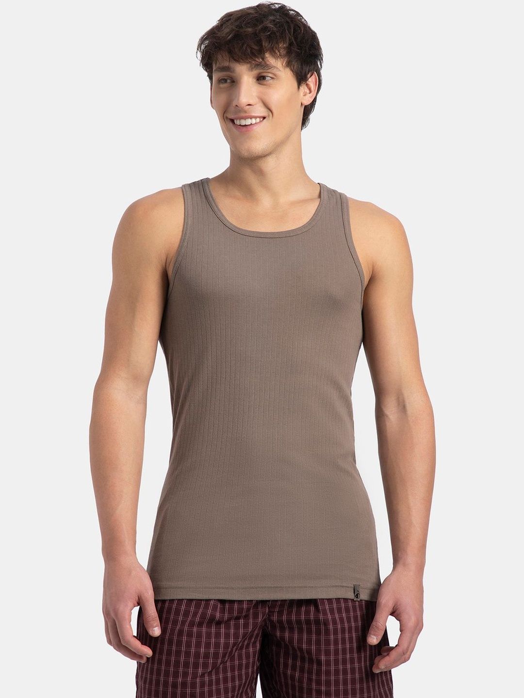 Jockey Combed Cotton Rib Round Neck with Racer Back Gym Vest-9922-image-42