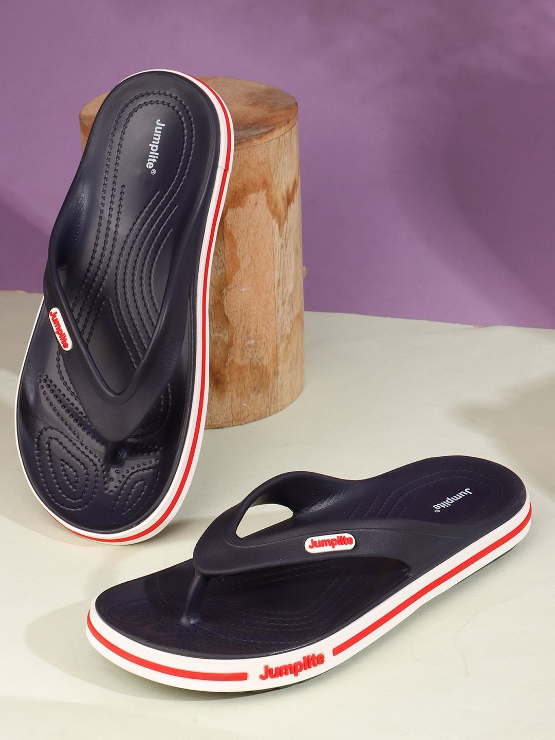 JUMPLITE Men Colourblocked Thong Flip-Flops-picture-30