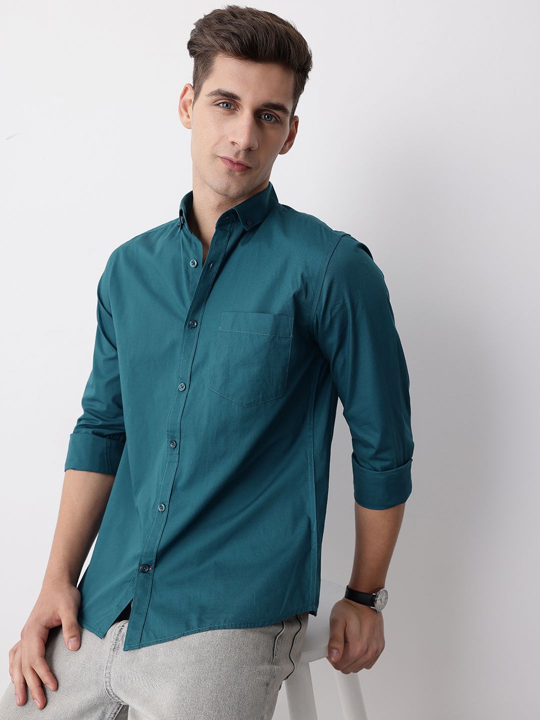Mast & Harbour Pure Cotton Casual Shirt-picture-15