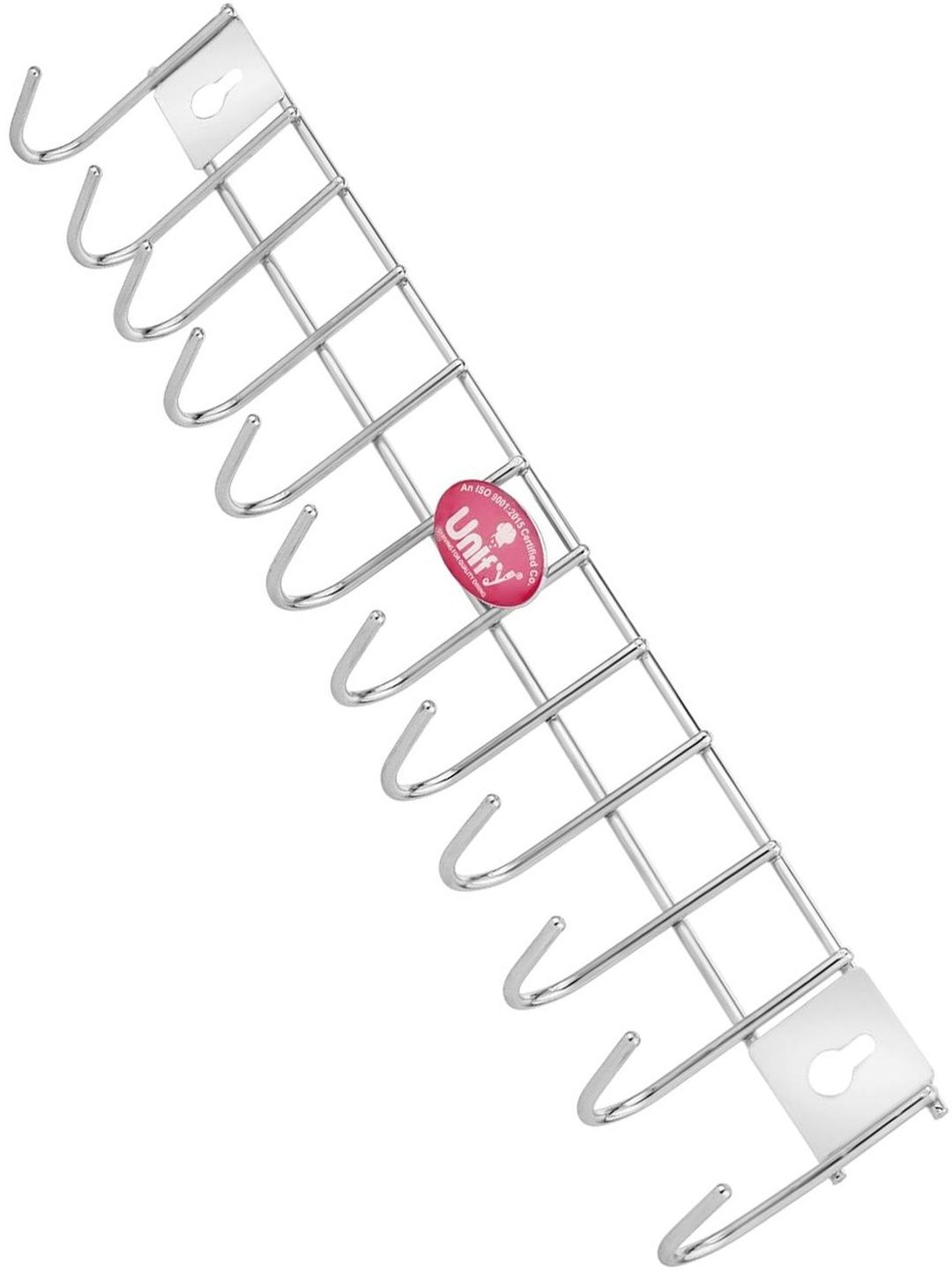 Unify Silver Stainless Steel 12-Hooks Wall Cloth Hanger Hooks-picture-25