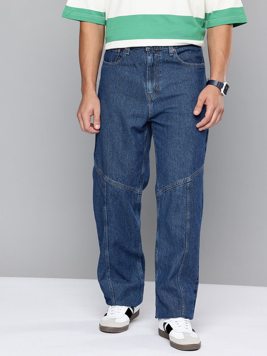 Levis Men 568 Loose Straight Pure Cotton Non Stretchable Jeans-image-44