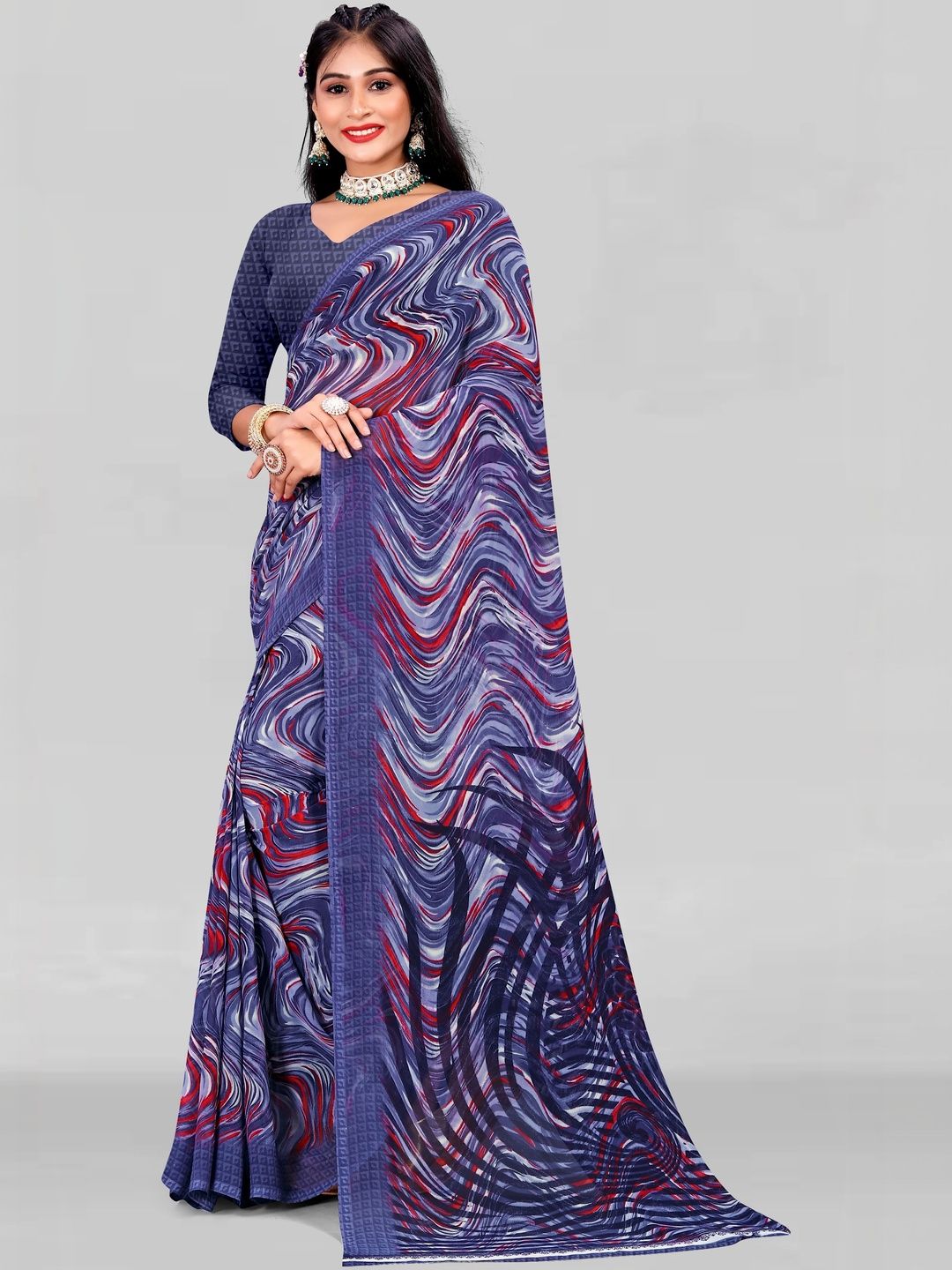 SZN Poly Chiffon Saree-picture-16