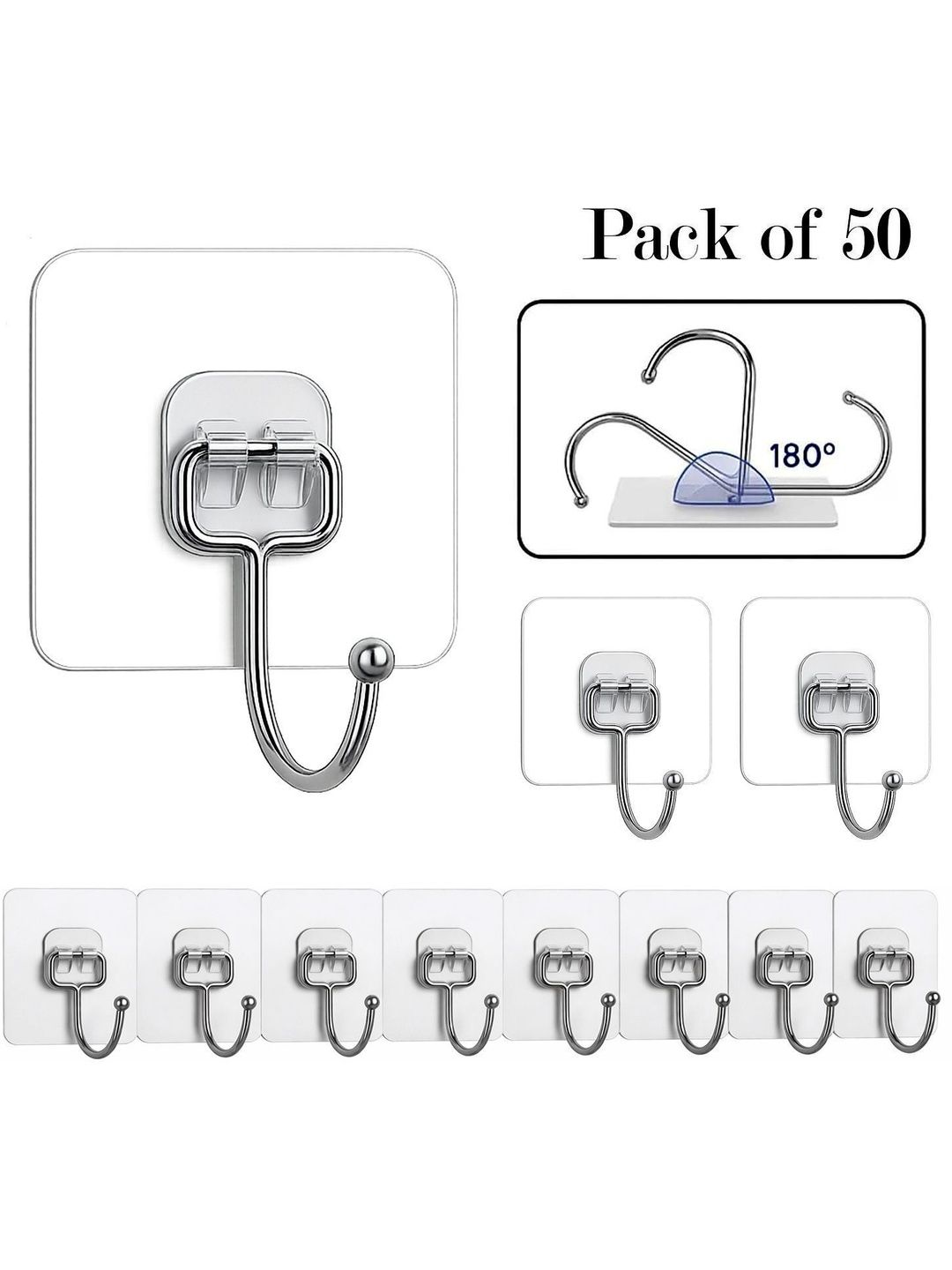 DeoDap Grey Hooks & Holders-picture-10
