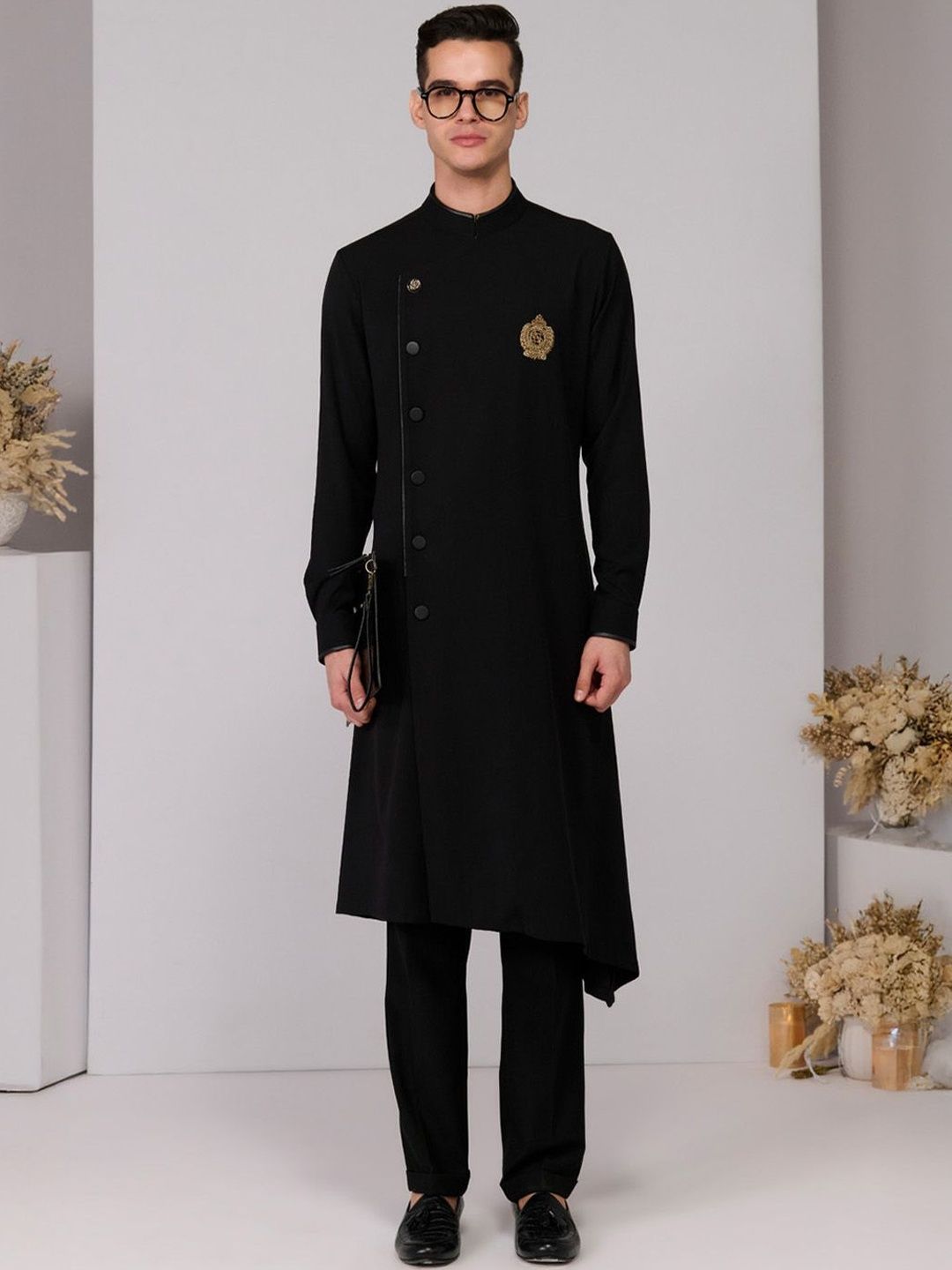 S&N by Shantnu Nikhil Men Thread Work Kurta-picture-12