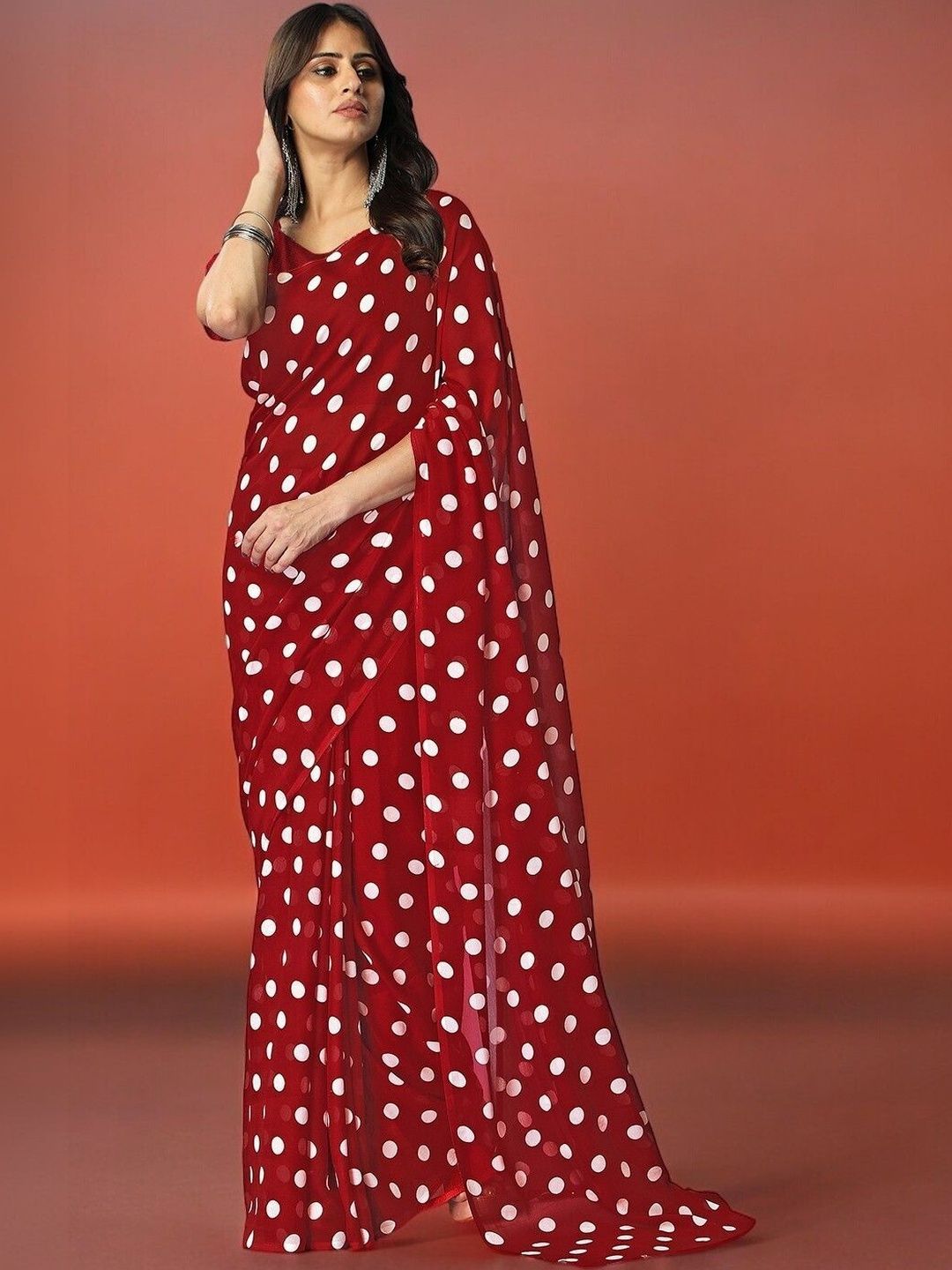 SZN Poly Georgette Saree-picture-18