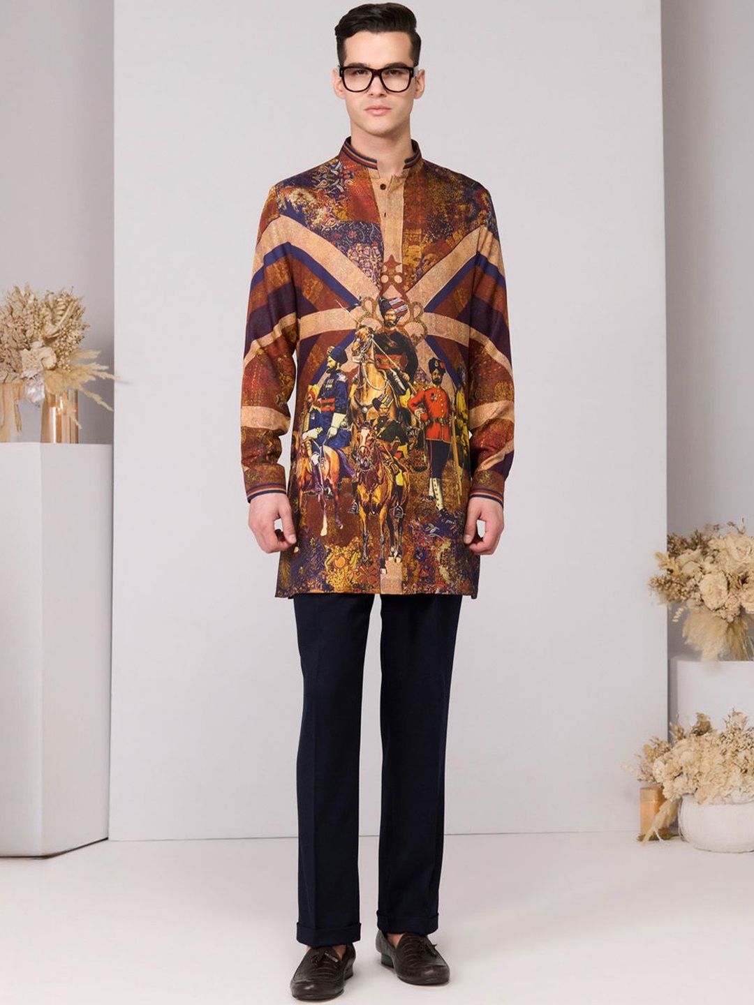 S&N by Shantnu Nikhil Mandarin Collar Kurta-picture-55