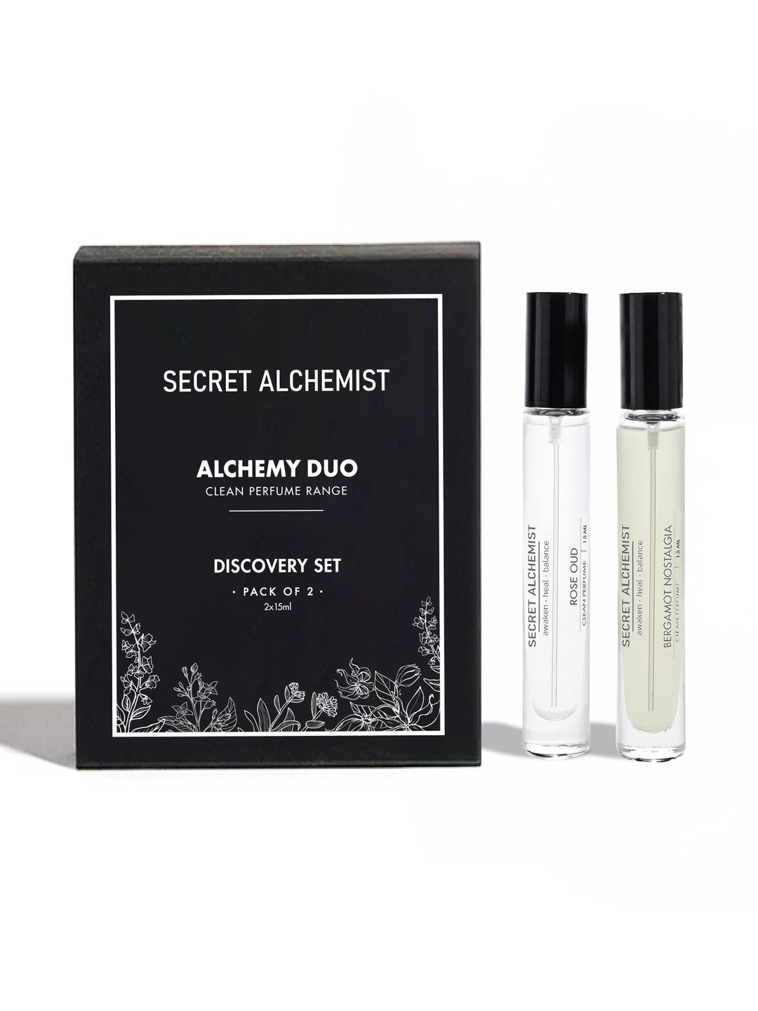 Secret Alchemist Set Of 2 Rose Oud & Bergamot Nostalgia Perfume- 15 ml Each-image-44