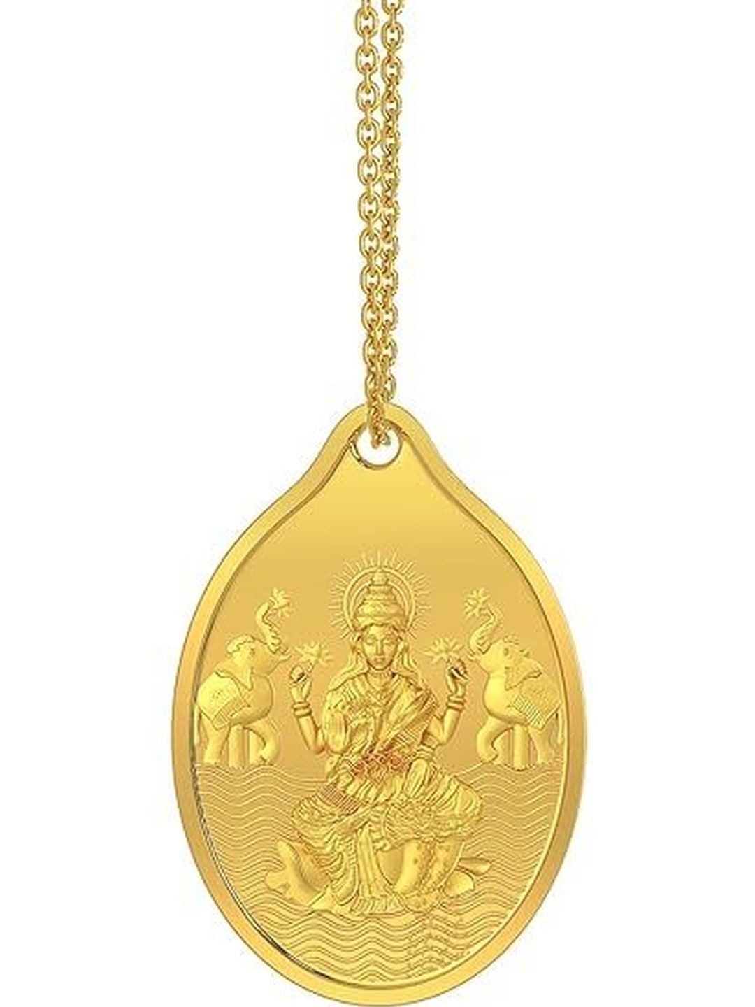 Malabar Gold & Diamonds 24KT Lakshmi 999 Gold Coin Cum Pendant - 1.5g