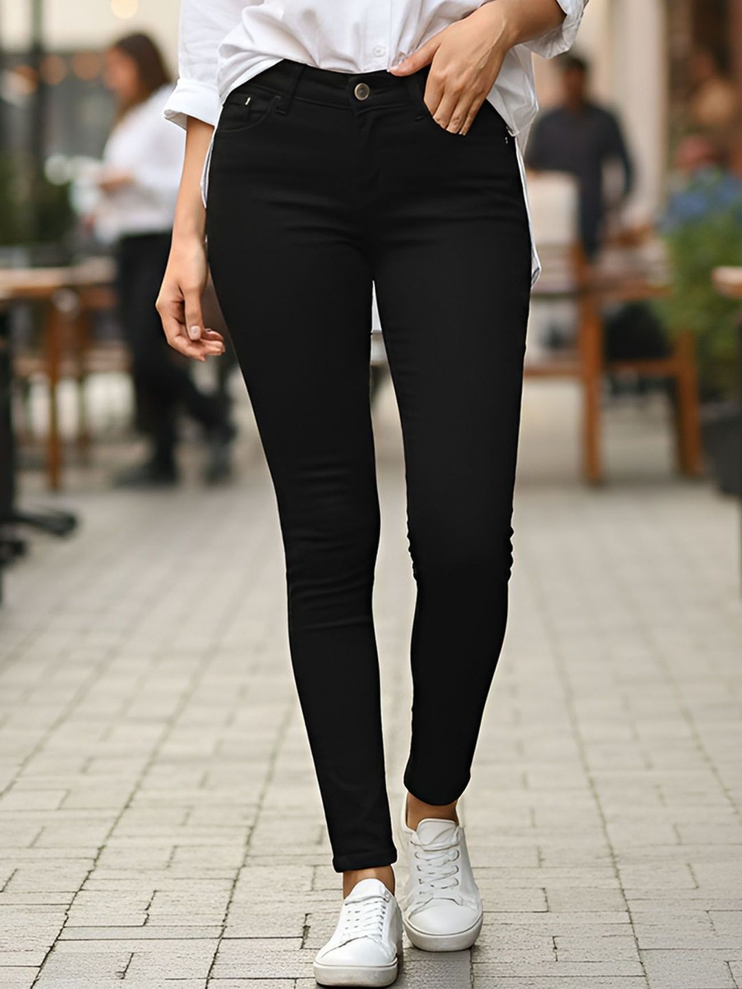 AUSK Women Skin Tight Slim Fit Mid-Rise Stretchable Jeans-picture-33