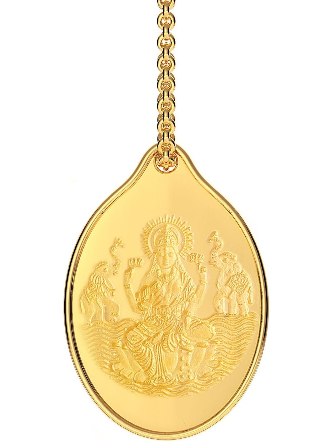 Malabar Gold & Diamonds 24KT Lakshmi 999 Gold Coin Cum Pendant - 3g