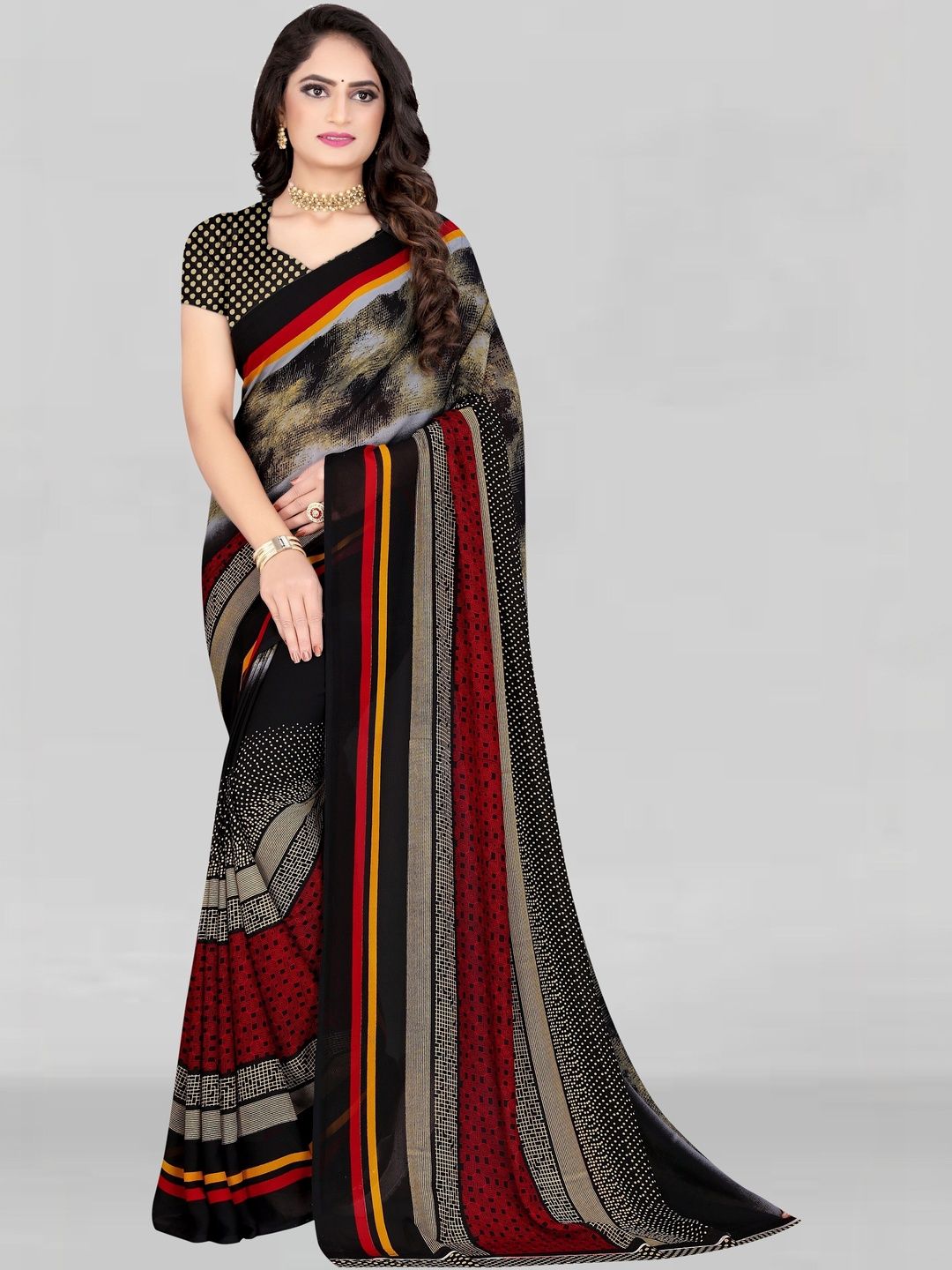 SZN Poly Georgette Saree-picture-32