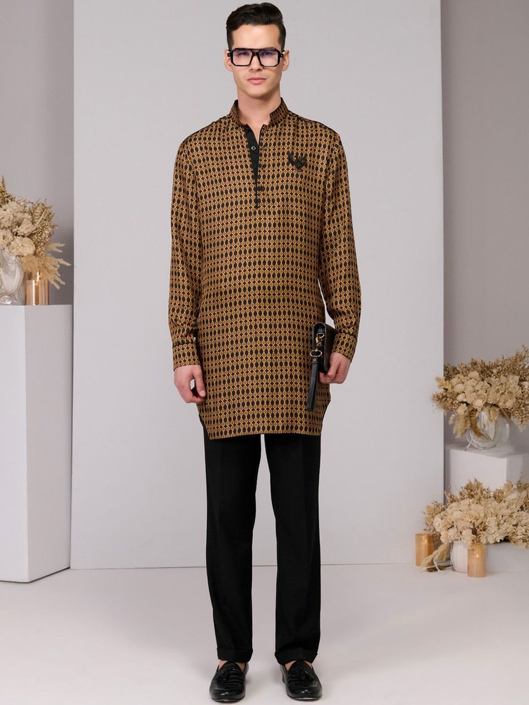 S&N by Shantnu Nikhil Mandarin Collar Kurta-picture-16
