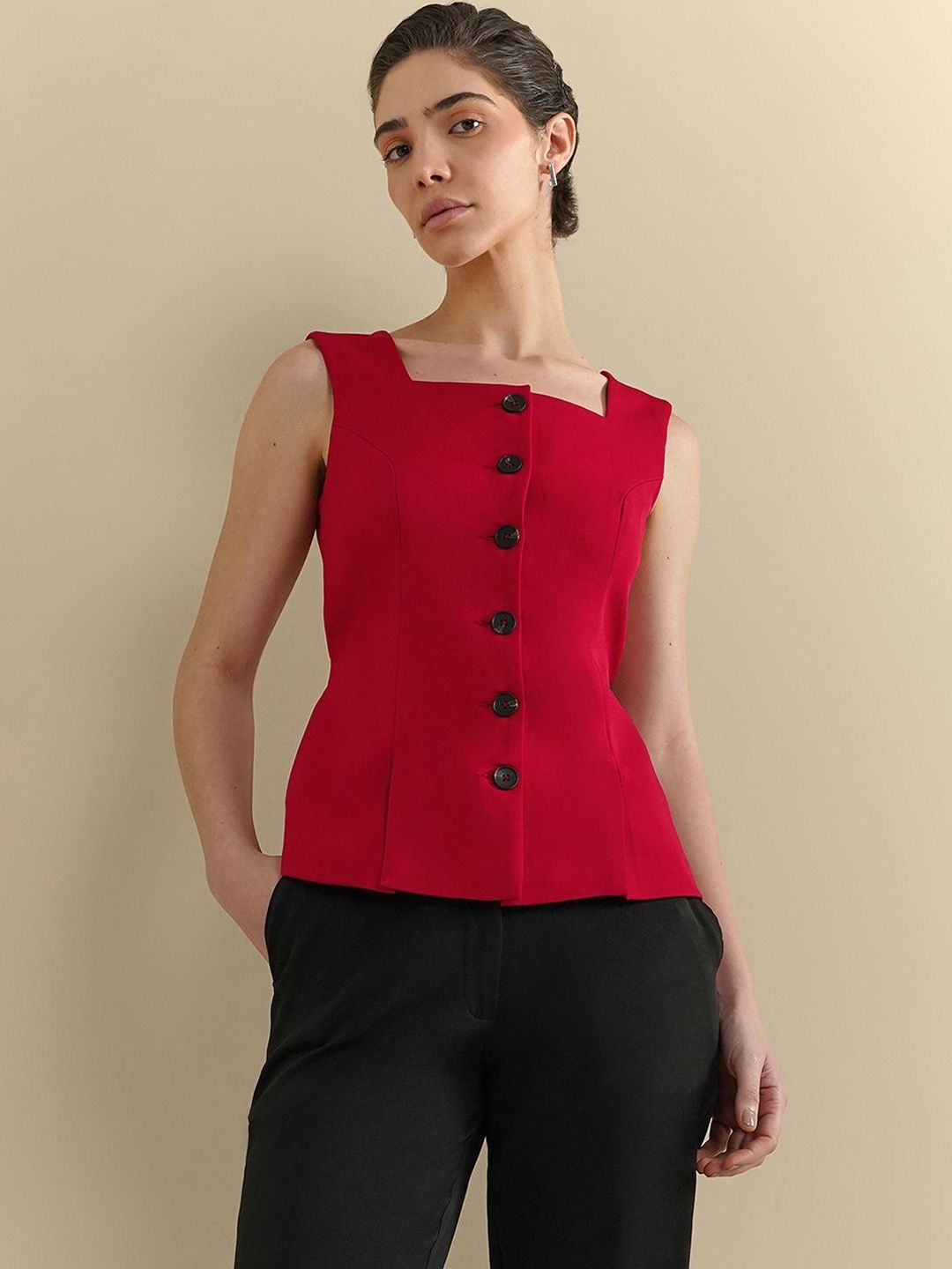 fable street FableStreet Cotton Blend Waistcoat-picture-38