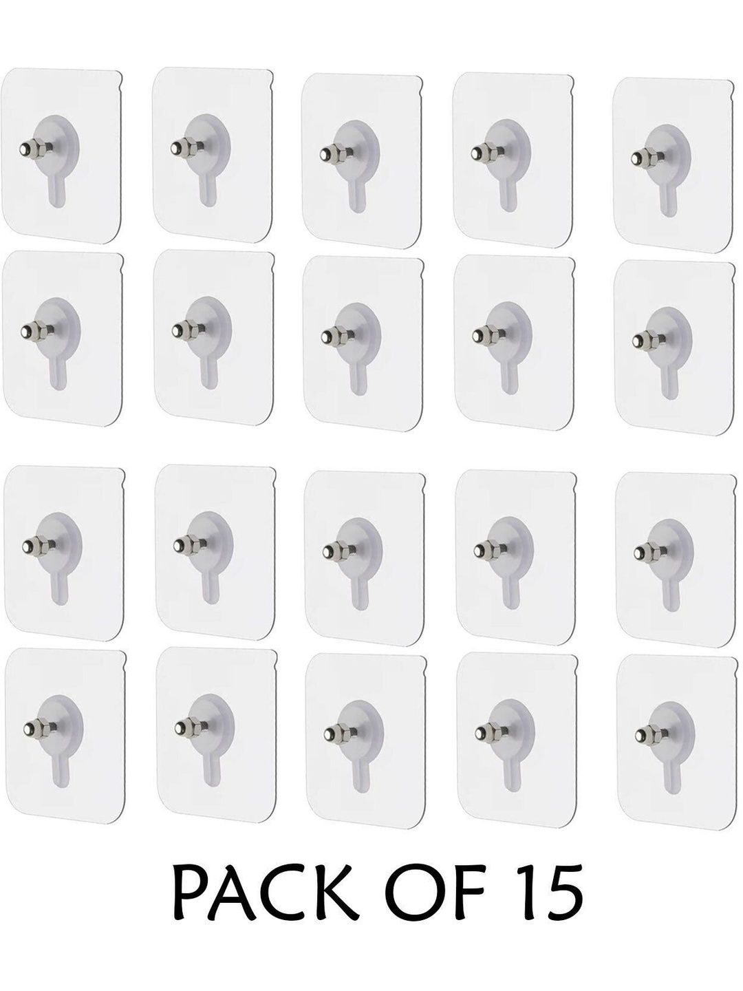 DeoDap Grey 15-Pcs Screw Wall Hooks-picture-21