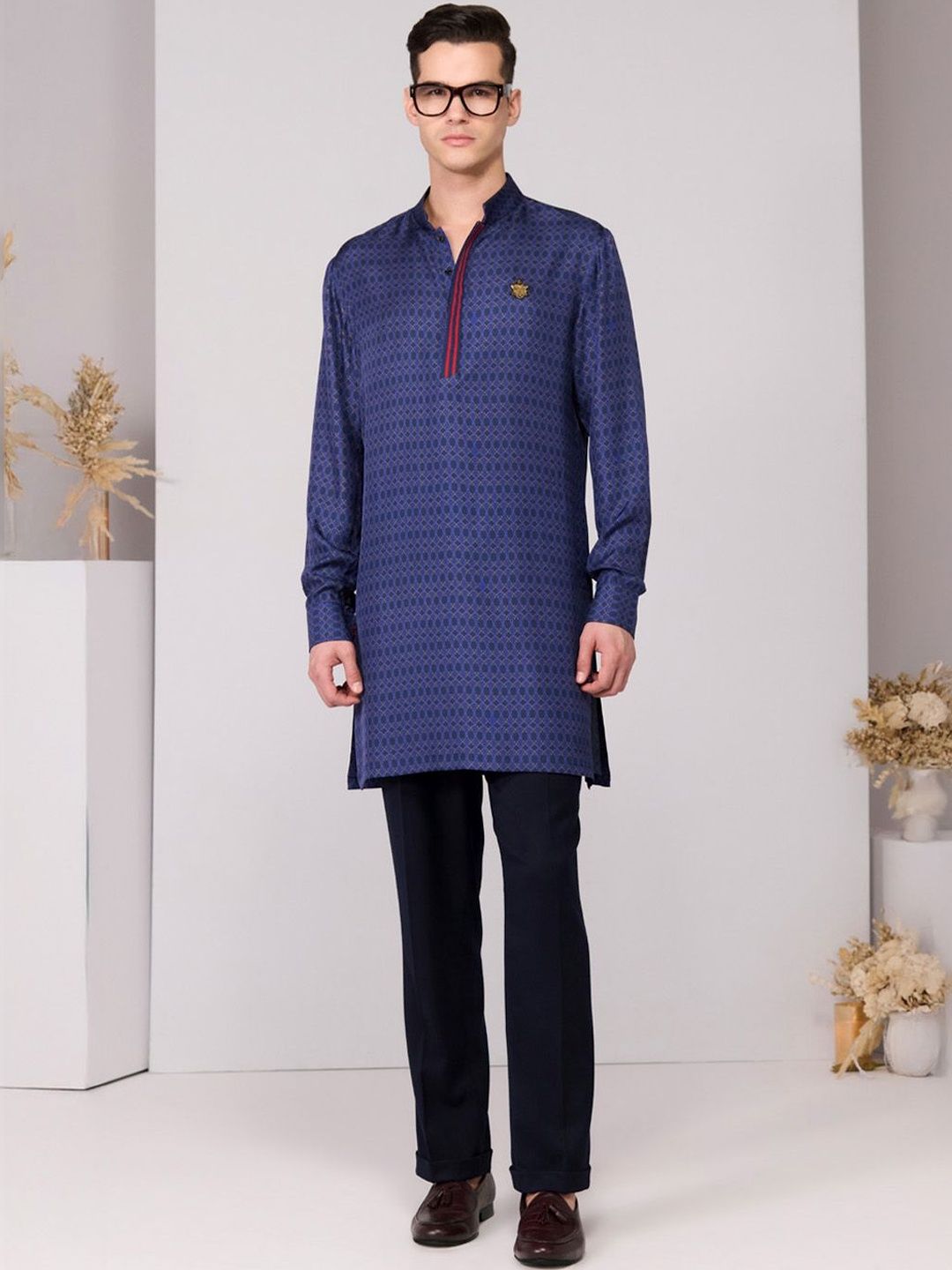 S&N by Shantnu Nikhil Mandarin Collar Kurta-picture-20