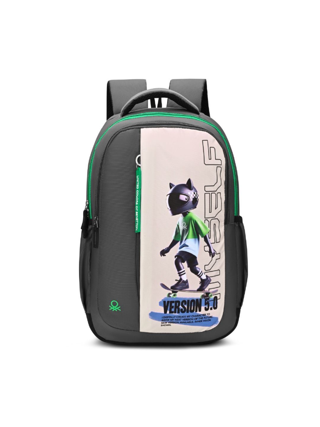 United Colors of Benetton Unisex Kids Graphic Backpack-picture-29